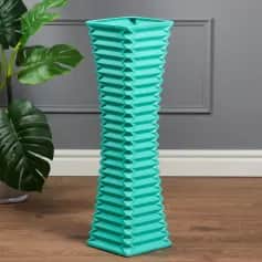 Ваза Ваза напольная Грань 69 см, мята 5282610 - изображение 1