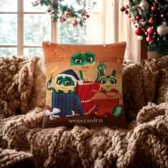 Подушки, наволочки декоративные Подушка декоративная Этель Подарки 40х40 см, 100% пэ, велюр 10454185 - изображение 1