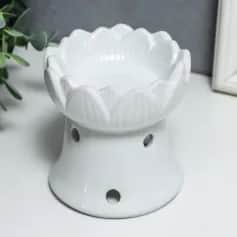 Аромалампы Аромалампа Бутон белый 9х8х8 см - изображение 1