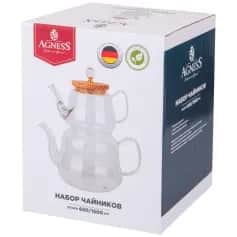 Заварники и френч-прессы Набор чайников Agness Kristall 6301500 мл (арт. 889-149) - изображение 2