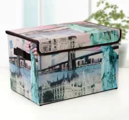 Коробки, ящики, кофры для хранения Короб для хранения с крышкой 38х25х25 см Страны 2556827 - изображение 2