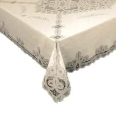 Скатерти, салфетки Скатерть готовая Ажурная Legend прям. 130х160 см., беж. - изображение 1