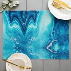 Коврики сервировочные Салфетка для стола Мрамор ПВХ, 40х29 см 5387112 - изображение 1