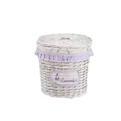 Корзины Корзина для белья Лаванда, овальная Д320 Ш210 В360, белый - изображение 1
