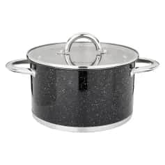 Кастрюли и котлы Кастрюля Agness 4,6л 22х12,5см стекл. крышка, нерж.сталь - изображение 1