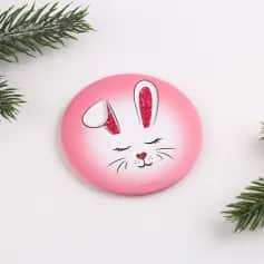 Зеркало Зеркало карманное Зайка, диам.7 см - изображение 5