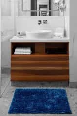Коврики для ванны Коврик Arya 50x70 Senfoni из Переливающей Синели Синий - изображение 3