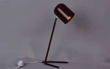 Светильник Лампа настольная Пирр 1*60*Е27 (РС21100 BRN+CR1T) - изображение 1