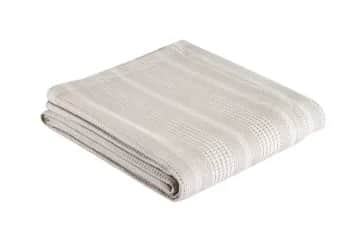 Пледы Плед Arya из Хлопка 160x235 Joyce Бежевый - изображение 3