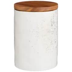 Банки для сыпучих продуктов Банка с дерев. крышкой Bronco Gold 16*11 см 1160 мл (кор=16шт.) (арт.263-1086) - изображение 1