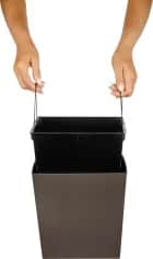 Кашпо, горшки цветочные Горшок для цветов London. CUBE 11,6 л 250х250 мм, c дренажной вставкой, французский платан (арт. IG780110105) - изображение 3