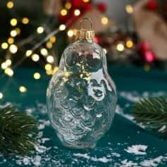 Украшения НГ Игрушка ёлочная Совунья 9,3 см, прозрачная 9945914 - изображение 1