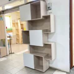 Стеллаж КВАДРО-2 (ЯСЕНЬ СВЕТЛЫЙБЕЛЫЙ) - изображение 4