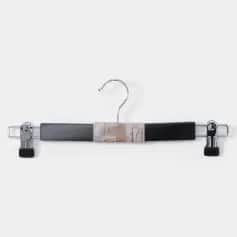 Вешалки и плечики Вешалка для брюк и юбок с зажимами 34x1,2x12,5 см, сорт А, темное дерево, лотос 9348096 - изображение 1