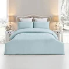 Пододеяльник Пододеяльник 200X220 Arya Полосатый Сатин 2-Сп. Otel Мятный - изображение 1