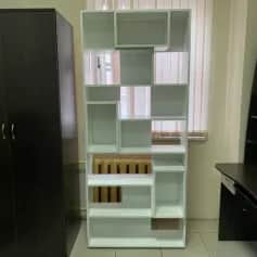 Стеллаж КВАДРО-4 (БЕЛЫЙ ШАГРЕНЬ) - изображение 2