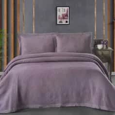 Покрывала Покрывало Arya Жаккард с Кружевом 240X260 Paisley (Сливовый) - изображение 1