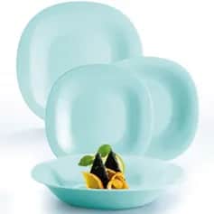 Столовые наборы Набор столовый Carine Light Turquoise 18 пр. P7628 - изображение 1