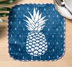 Полотенца, салфетки кухонные Полотенце микрофибра Ананас 20х20 см, 400 грм2 3469087 - изображение 1