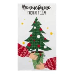 Полотенца, салфетки кухонные Полотенце Доляна Волшебного Нового Года 35х60 см,100% хлопок 160 гм2 5059200 - изображение 2