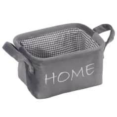 Корзины Корзина для хранения Велюр, Д210 Ш160 В120, серый - изображение 1