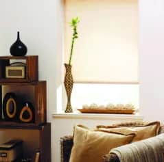 Шторы рулонные, жалюзи Миниролл цвет 409 бежевый лен 52х170см - изображение 1