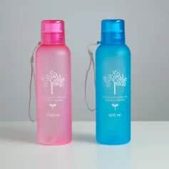 Бутылка Бутылка для воды Дерево жизни 550 мл на шнурке, матовая, микс, 6.5х20.5 см 3137373 - изображение 1