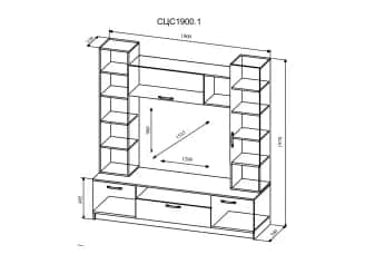 Мебель для гостиной СОФИNEW (ДУБ СОНОМАБЕЛЫЙ) - изображение 3