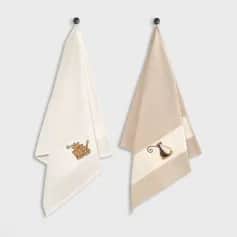 Полотенца, салфетки кухонные Набор кухонных полотенец Arya 45X70 2 Пр. Simin 1 - изображение 1