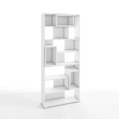 Стеллаж КВАДРО-4 (БЕЛЫЙ ШАГРЕНЬ) - изображение 1