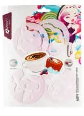 Кухонные мелочи Набор форм для декорирования кофе и выпечки APOLLO Genio Happy 4 пр. - изображение 2