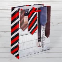 Подарочные пакеты Пакет ламинированный вертикальный «С Праздником», ML 23×27×8 см 2584275 - изображение 1