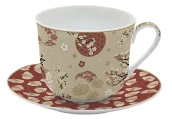 Чайныекофейные наборы Чашка с блюдцем 0.4 л Кимоно пу. - изображение 1