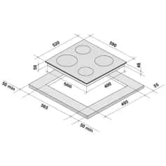 Варочные панели KRONA LAUREL 60 BL - изображение 3