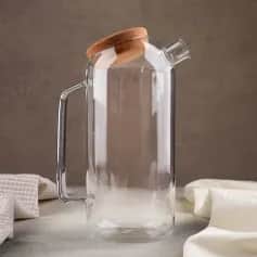 Кувшины, графины Графин с крышкой Эко 1500 мл, 17х10,5х25,5 4708426 - изображение 1