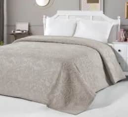 Пледы Плед Arya С Тиснением 220x240 Valencia Бежевый - изображение 1