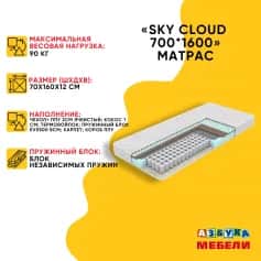 Матрас SKY CLOUD 700*1600 (H=12) - изображение 2