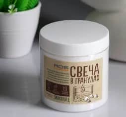 Свеча Свеча насыпная, в гранулах, в банке с 12 фитилями, белая, 8,5×10,5 см - изображение 1