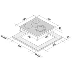 Варочные панели KRONA TERZO 60 BL - изображение 3