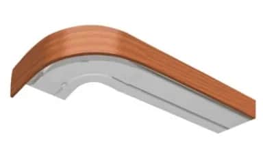 Карнизы для штор Карниз шиный, комплектный, 2-х рядный Классика, пластик, вишня, 350см - изображение 1