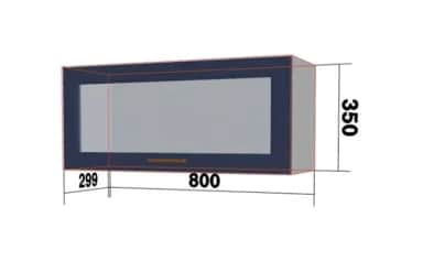 Шкаф кухонный КВАДРО (ЧЕРНИКА) - изображение 1