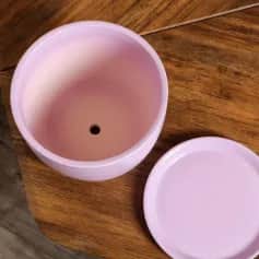 Кашпо, горшки цветочные ГОРШОК ЦВЕТОЧНЫЙ ОСЕНЬ 3 Л, ГЛЯНЕЦ, ФИОЛЕТОВЫЙ 2926492 - изображение 2