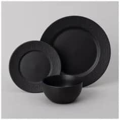 Столовые наборы Набор обеденный Saturn на 4 персоны 12 пр., черн. (арт. 191-285) - изображение 1