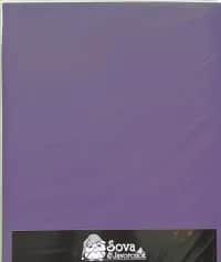 Простынь Простынь на резинке 160*200см Сова и Жаворонок, фиолетовая, трикотажная - изображение 1