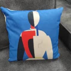 Подушки, наволочки декоративные Подушка декоративная Человек Пикассо, 40*40, велюр, арт.15029 - изображение 2