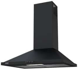 Вытяжка KRONA BELLA 600 BLACK PUSH BUTTON; вытяжка кухонная 600 мм - изображение 1