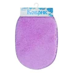 Коврики для ванны Коврик для ванной Пушистик 40х60 см овальный, сиреневый - изображение 1