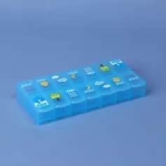 Контейнеры Таблетница 14 секц., 13*6*2 см, МИКС 1527360 - изображение 1