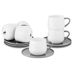 Чайныекофейные наборы Набор чайный на 6 персон 12 пр. 250 мл, серый (кор=6набор.) (арт.264-972) - изображение 1