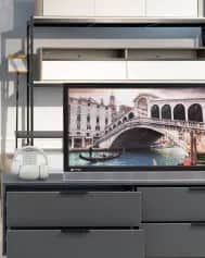 Тумба ТВ BORG, КОМОД ПОДВЕСНОЙ 4 ЯЩ. (1600*320*432) - изображение 4